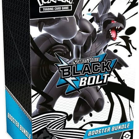 Pokémon Scarlet & Violet Black Bolt Booster Bundle met Zekrom op de voorkant.